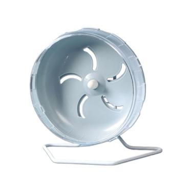 Imagem de Roda de hamster silenciosa, roda grande de gerbil ouriço de 21 cm, suporte ajustável, silenciosa, hamster sírio, rodas de corrida para chinchila, anão, animal de estimação, exercícios de gaiola de