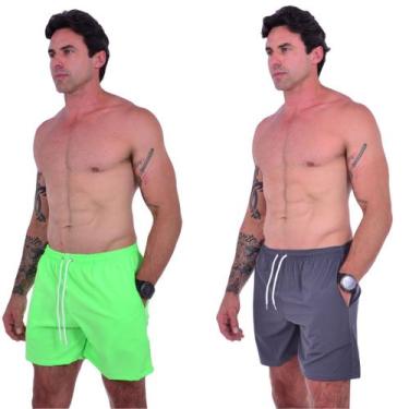 Imagem de Short Masculino Dry Fit Tectel Liso Sarja Premium Treino Mauricinho - 