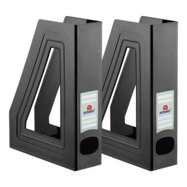 Imagem de Kit 2 Porta Revista Acrimet Classic 277 Preto