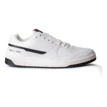 Imagem de Tênis Coca Cola Banks Town Masculino - Coca-Cola, Branco, 37