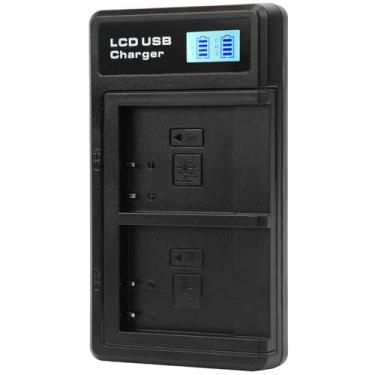 Imagem de Carregador Duplo LCD Carregador de Bateria Portátil para Câmera USB NPBN1 Com Tela LCD Adequada para Fotografia Ao Ar Livre