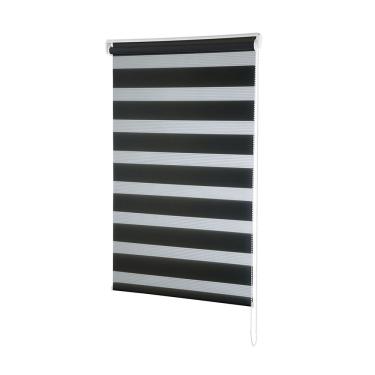 Imagem de Persiana Rolô Zebra Dupla 1,60m x 1,60m Preta: Versatilidade e Elegância para seu Ambiente tudo para a sua casa