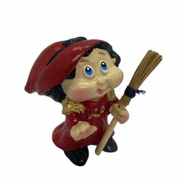 Imagem de Bruxa Marthinha 08 cm feitiço da Vassoura vermelha amor em resina - Lu