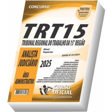 Imagem de Apostila Trt 15 - Analista Judiciário - Área Administrativa - Curso of