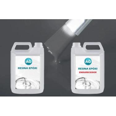 Imagem de Resina Epóxi 1Kg + Cor Sólida Cinza Ferro Ag - 7011 Ag Alta - Resinas 