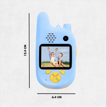 Imagem de Rádio Walkie Talkie Infantil com Câmera Digital - DOTZEN STORE, Azul