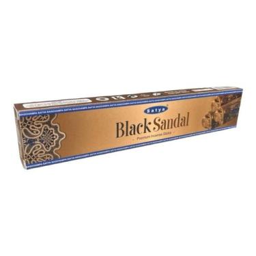 Imagem de Incenso Meditação Massala Black Sandal Satya Cx c 12 Var - Lua Mística