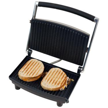 Imagem de Sanduicheira Gourmet 1400W, preta, 110v, CHEF BUDDY 80 1840, Prateado