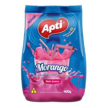 Imagem de Bebida Lactea Po Apti Morango Sache 400g