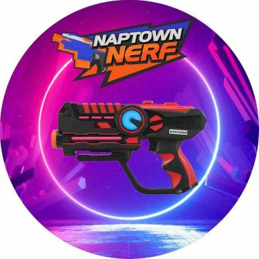 Imagem de Painel Redondo 3D Sublimado Nerf Frd-4886