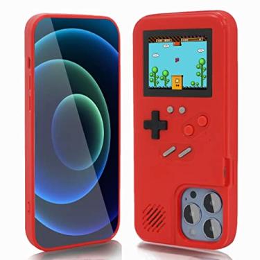 Imagem de WeLohas capa Gameboy para iPhone 11 Pro, portátil retro 168 jogos clássicos, capa de jogo com display de vídeo colorido para iPhone, capa de telefone antiarranhões à prova de choque para iPhone
