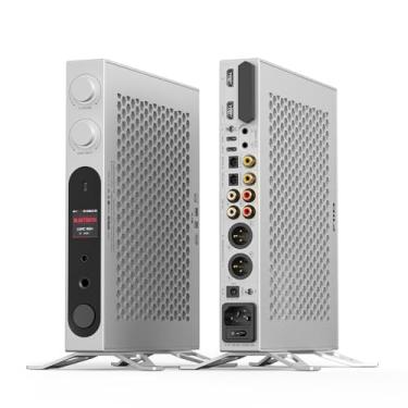 Imagem de FiiO K19 Dual ES9039SPRO Desktop DAC HiFi Audio DSD512, 31 bandas PEQ, XMOS XU-316 para decodificador de áudio HDMI/coaxial/óptico (prata)