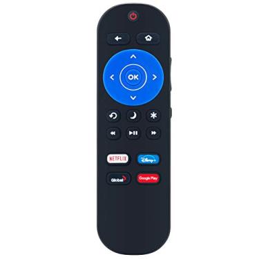 Imagem de Controle remoto de substituição aplicável para Hisense Roku TV 55R8F 43R6090G 65R8F 43H4030F1 50R7E 32H4F H6570G 75H8G 65R6090G 58R6E 55R6E3 50R6E3 50R60900G G 65R6 E3 75R6E3 43R6E1 65R6E1 75R6E1