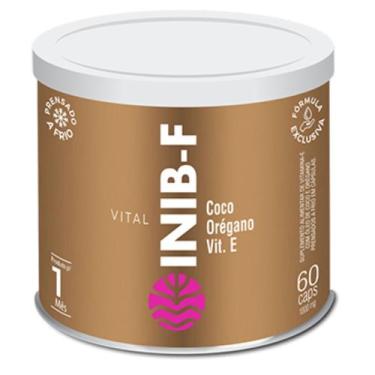 Imagem de Suplemento Vital Inib F Óleo Coco Orégano Vitamina E 60 Cápsulas - Vit