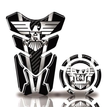 Imagem de Kit Protetor Tanque Adesivo Moto Honda Acima 2018 Preto