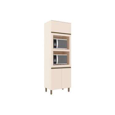 Imagem de Módulo Cozinha Henn Connect Paneleiro 3 Portas (2 Fornos) 71.5cm Off White