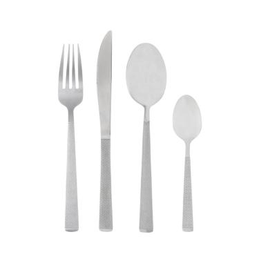 Imagem de Faqueiro Em Inox Santorini Com 16 Peças Lyor Prata