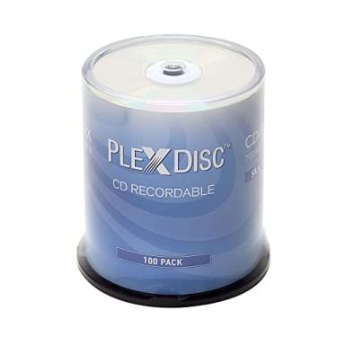 Imagem de PlexDisc Cd-R 700 Mb 52X Prata Jato De Tinta Mídia Gravável Imprimível - Caixa Bolo (Ffp) 631-315-Bx, 100 Discos