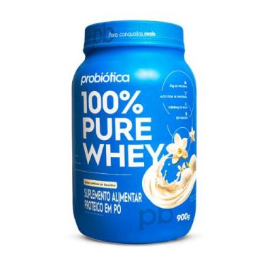 Imagem de Whey Protein - 100% Pure Whey - Probiótica - 900g, Baunilha
