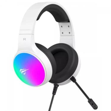 Imagem de Headset Gamer Havit H2043U, USB, Drivers de 50mm, RGB, Preto/Branco