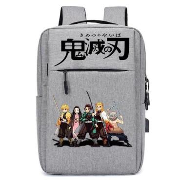 Imagem de Mochila EsCritorio Juvenil Menino Menina Div Estudantil Demoníaca Anim