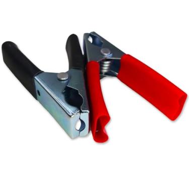 Imagem de Garra Jacaré 100A, Par com 1 Preto e 1 Vermelho