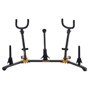 Imagem de Suporte Profissional Duplo Combinado P/ SAX ALto/Tenor/Soprano Flauta 