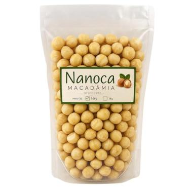 Imagem de Noz Macadâmia Premium Selecionada 500g Sem Sal - Snack Saudável Fonte de Gorduras Boas Sem Glúten Castanha Crocante Brasil Nuts Sabor Natural Rico em Nutrientes
