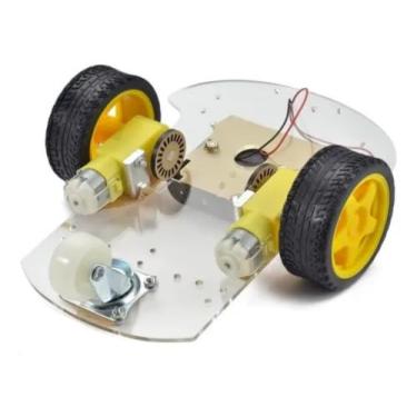 Imagem de Kit Chassi 2wd Carro Robo Segue Faixa 2 Rodas - Para Arduino
