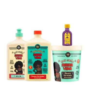 Imagem de Kit Lola Meu Cacho Minha Vida Sh 500ml + Masc 450ml + Jelly Gel 500ml 