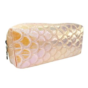 Imagem de Estojo Multiuso Sereia com Zíper Rosa - Quanhe Estojo Multiuso Sereia com Zíper - Rosa - Quanhe