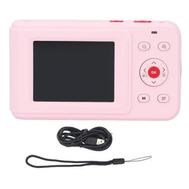 Imagem de Câmera digital 72mp 2.5k Vídeo Dual Câmera Compact 16x Câmera de selfie automática Zoom para reuniões de viagens Graduação (Rosa)
