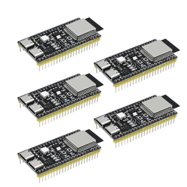 Imagem de AYWHP Placa De Desenvolvimento Esp32 Esp32-S3 5 Peças S3 Esp32-S3-Devkitc Módulo Com Wroom-1-N16R8 Mcu Baixo Consumo Wi-Fi Modo Duplo E Conector Bluetooth Tipo C Compatível Arduino