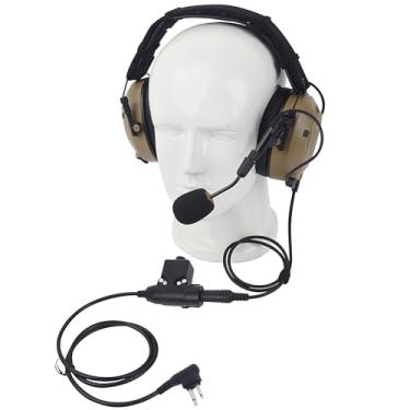 Imagem de Pdflie Fones de ouvido táticos de comunicação Airsoft militar com cancelamento de ruído de 26 dB com microfone U94 Ptt para Motorola bpr40 cls1110 cls1410 cp185 cp100d cp200d dlr1060 rdm2070d rmu2040