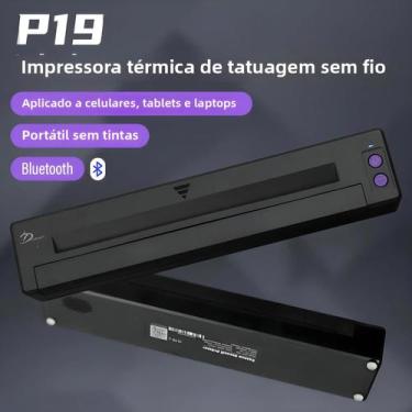 Imagem de Impressora Portátil Sem Fio Para Stencil De Tatuagem Impressão Rápida 