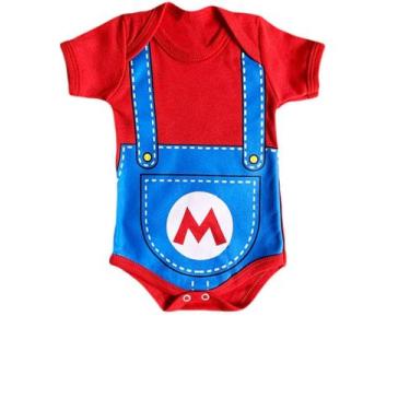 Imagem de Fantasia Mario Bross Body Bebe - Moda Kids, P