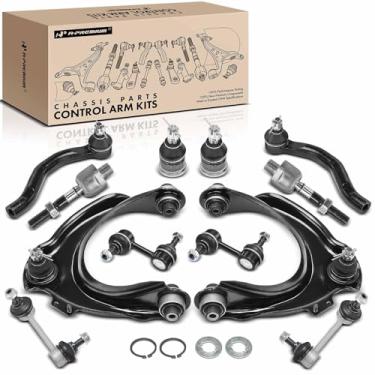 Imagem de A-Premium Conjunto Premium Com 12 Peças, Barra Estabilizadora Dianteira E Traseira, Braço De Controle Superior, Junta Esférica Inferior, Ponteira Direção Interna Externa, Compatível Honda Accord 200