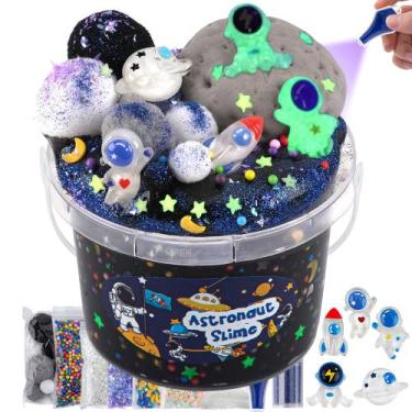 Imagem de Kit Slime Okaybee Astronaut Galaxy com Clay Glow in Dark