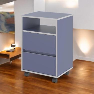 Imagem de Gaveteiro Fox Com Rodízios Azul