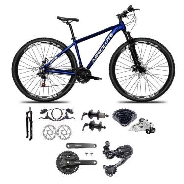Imagem de Bicicleta Aro 29 Absolute Nero 5 Câmbios Shimano Deore E Altus 27v Freio Hidraulico Garfo C/trava -azul Tam.17