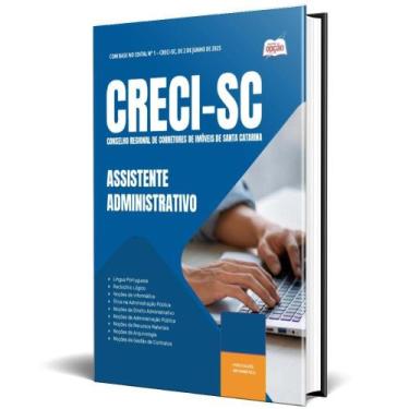 Imagem de Apostila Creci Sc 2025 Assistente Administrativo - Apostilas Opção