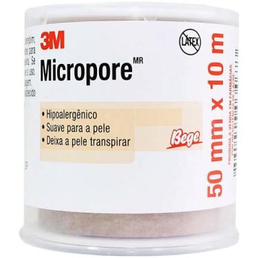Imagem de Fita Médica Microporosa Micropore 3M Bege 50mmx10m - unidade