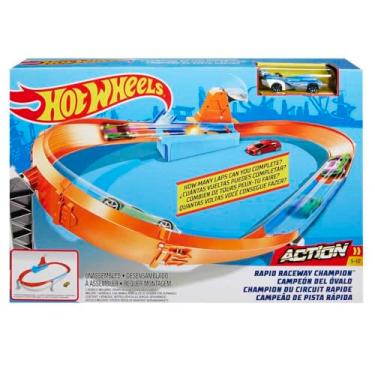 Imagem de Hot Wheels Action Pista de Brinquedo Coleção de Pistas de Campeonato para crianças a partir de 4 anos