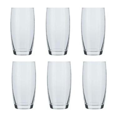 Imagem de Jogo de Copos Nadir Long Drink Oca 400ml Vidro Com 6 peças