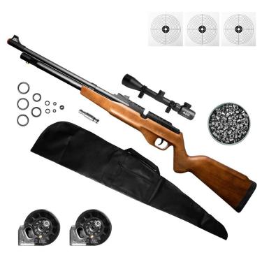 Imagem de Carabina Pcp G850m 5,5mm Qgk+luneta 3-9x40+capa+muni+alvo 5.5 Mm Marrom