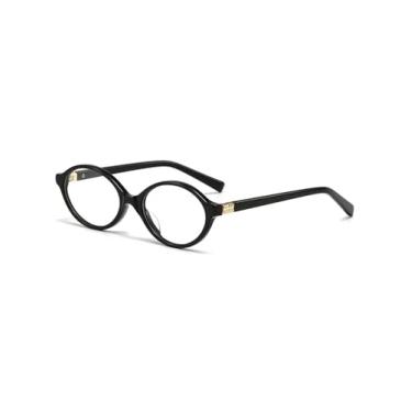Imagem de Armação De Oculos Feminino Redondo Look Estetica Moderno Estiloso (Preto)