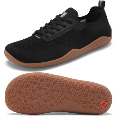 Imagem de Tênis masculino de corrida em trilha minimalista sem queda de bico largo para homens Deadlift Cross Gym Walking Training Shoes, Oxford preto, 12 Wide