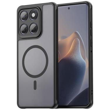 Imagem de Monwutong Capa magnética fina para Moto Edge 60, capa para Moto Edge 60 Fusion, capa resistente durável ao ar livre, capa de proteção antiqueda de grau militar para Moto Edge 60 Fusion/Edge 60, FD