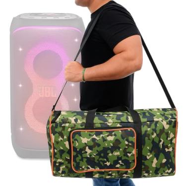 Imagem de Bolsa Case Capa Bag Bisbel Compatível Com Jbl Partybox 120 Camuflada Acolchoada a Prova Dagua