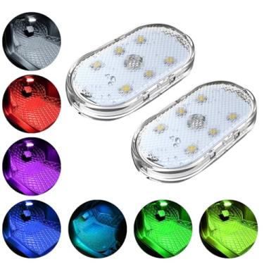 Imagem de Iluminação Para Estetica Automotiva Kit 2 Luzes Interna Luz Para Carros Teto Carro (Multicolorido - 7 em 1)